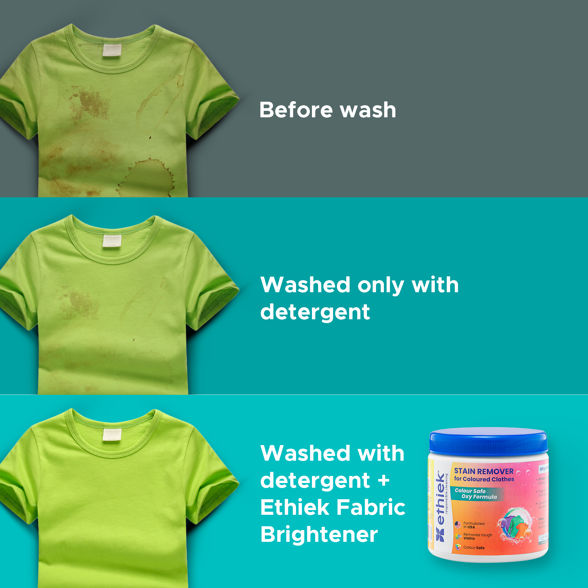 Fabric Stain Remover for Coloured Clothes