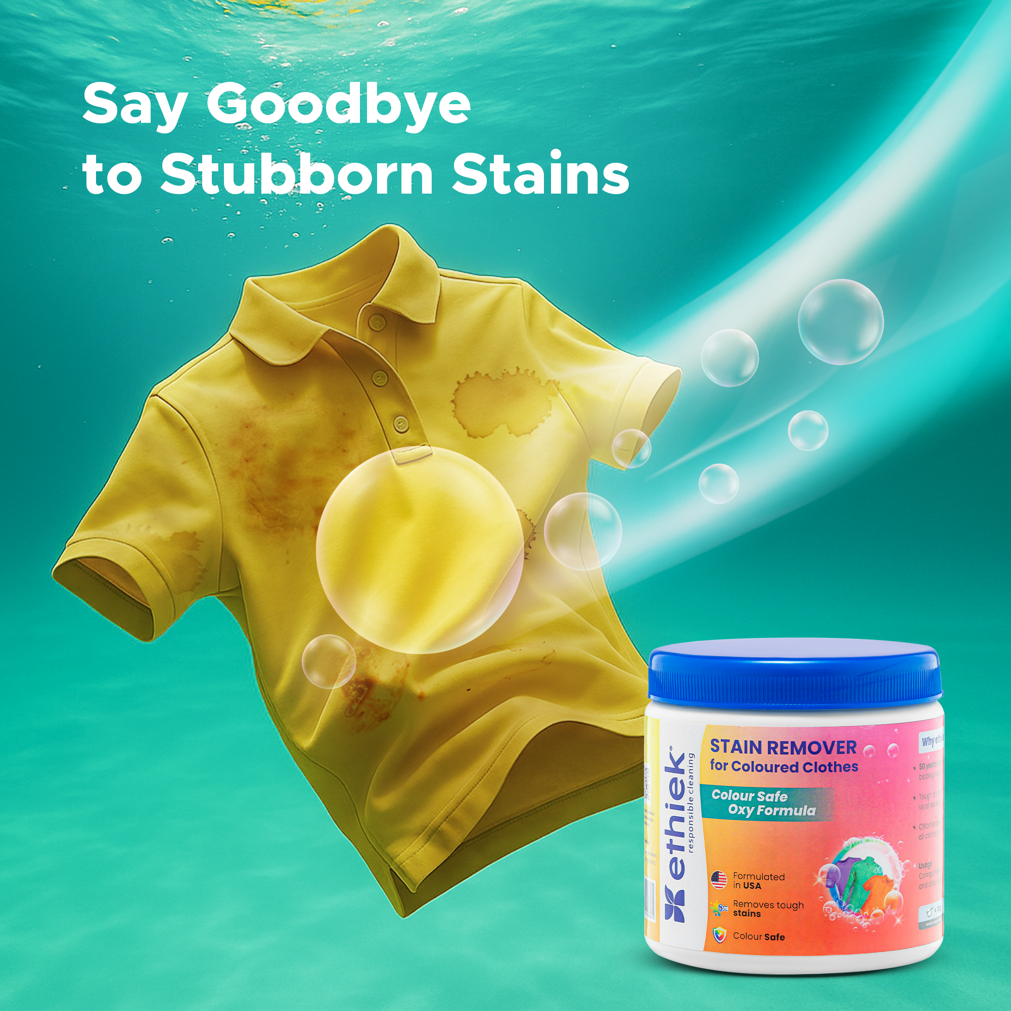 Fabric Stain Remover for Coloured Clothes