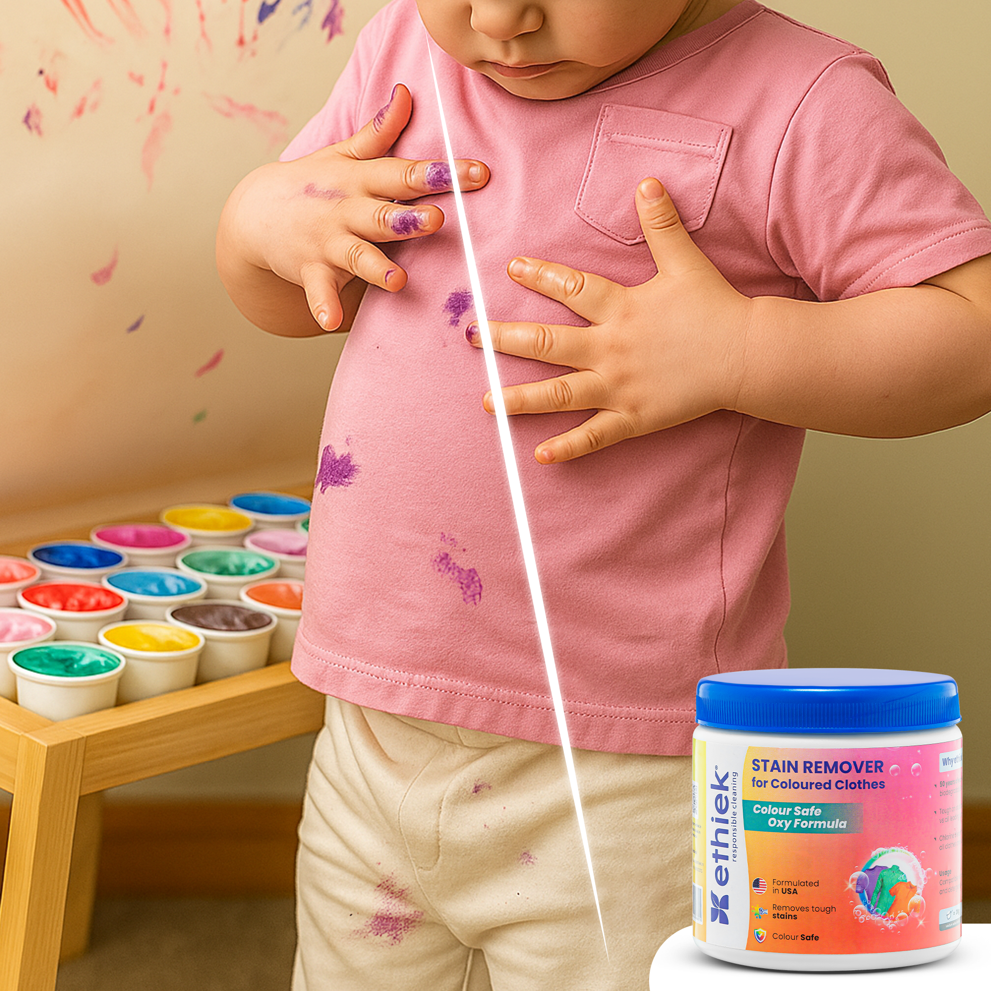 Fabric Stain Remover for Coloured Clothes