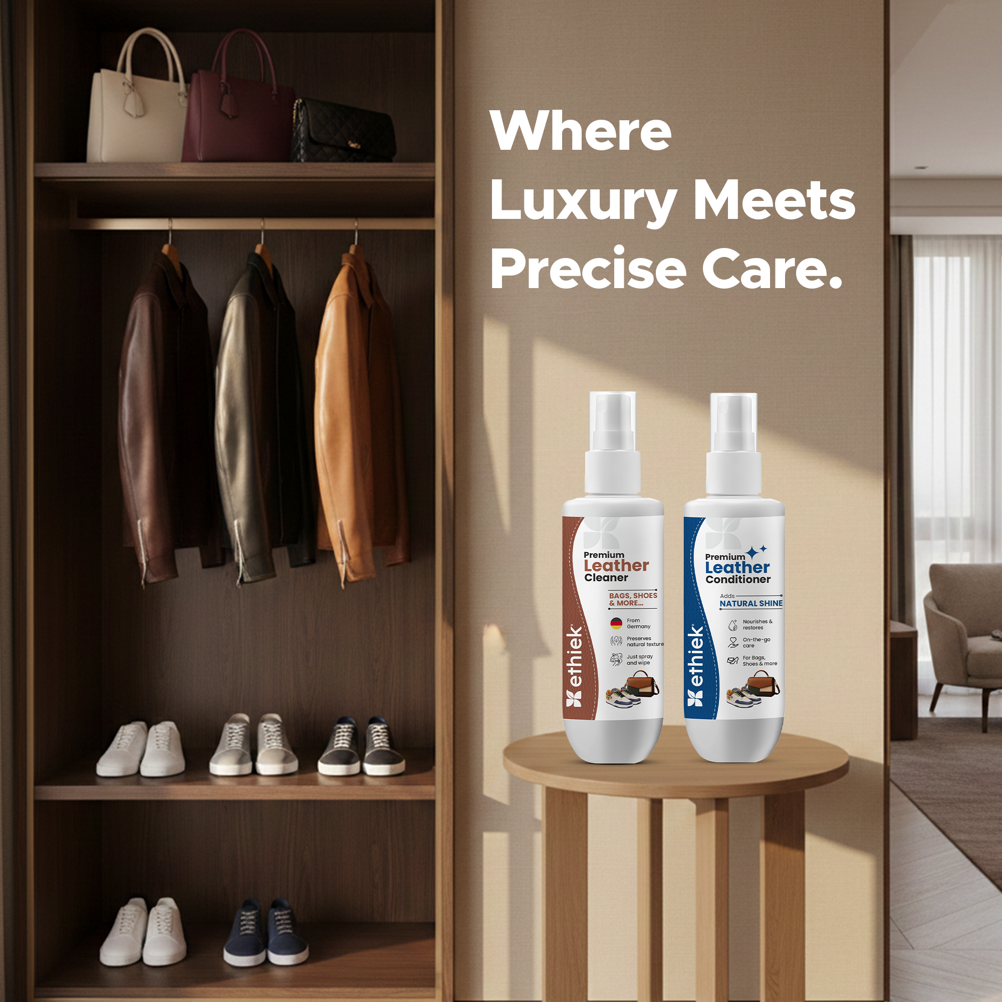 Premium Leather Kit - Cleaner + Conditioner