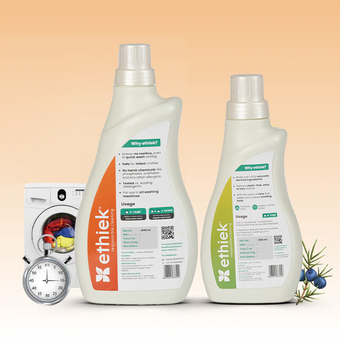 Quick Wash Detergent Liquid with FREE Bio Fabric Conditioner