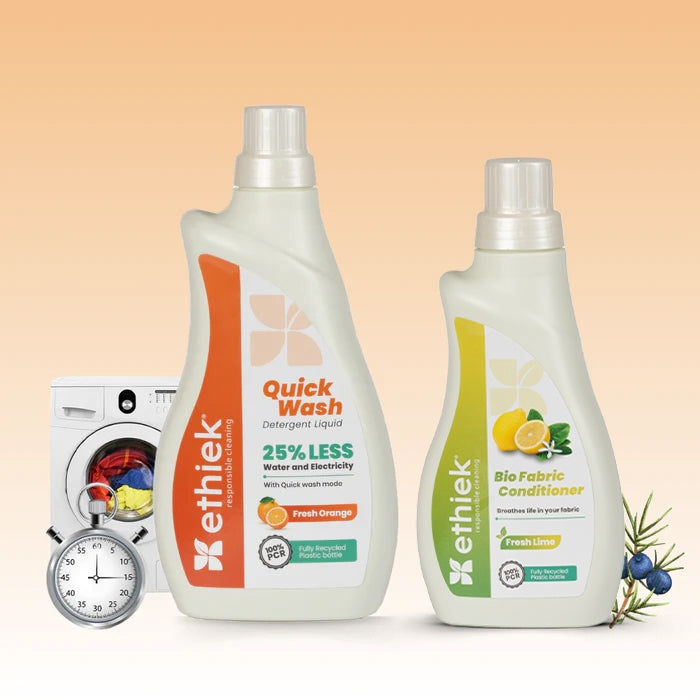 Quick Wash Detergent Liquid with FREE Bio Fabric Conditioner