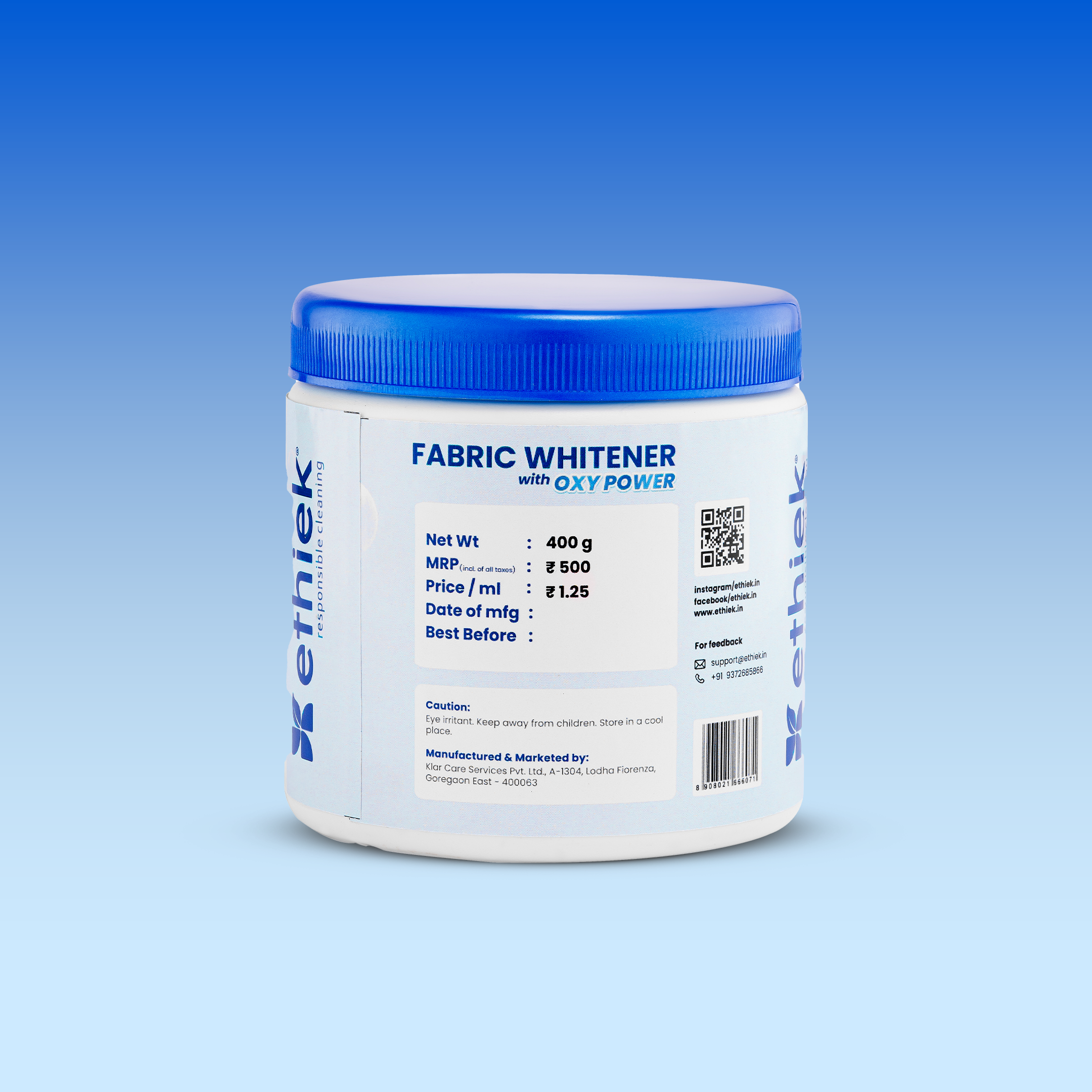 Fabric Whitener / Add-on Detergent Powder