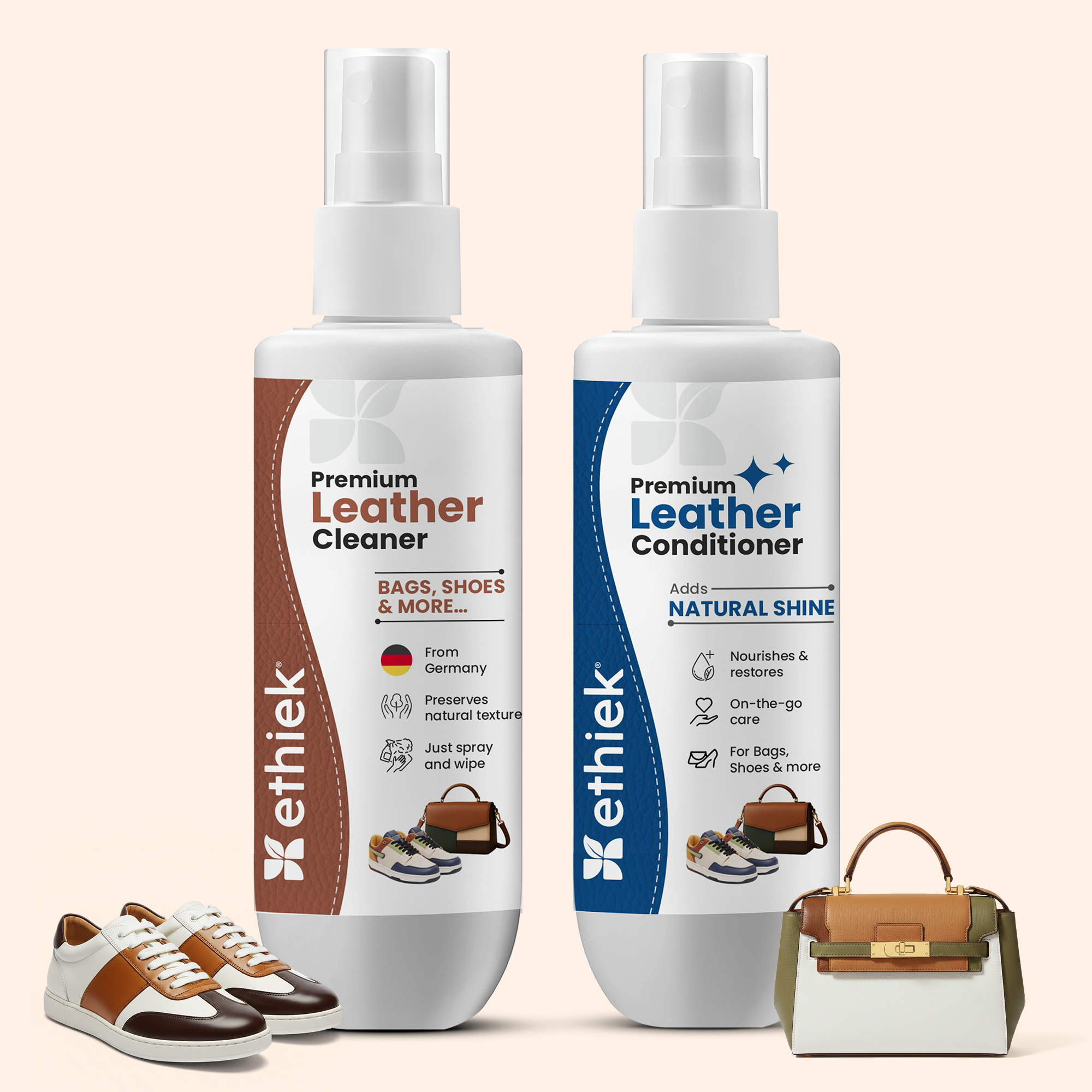 Premium Leather Kit - Cleaner + Conditioner