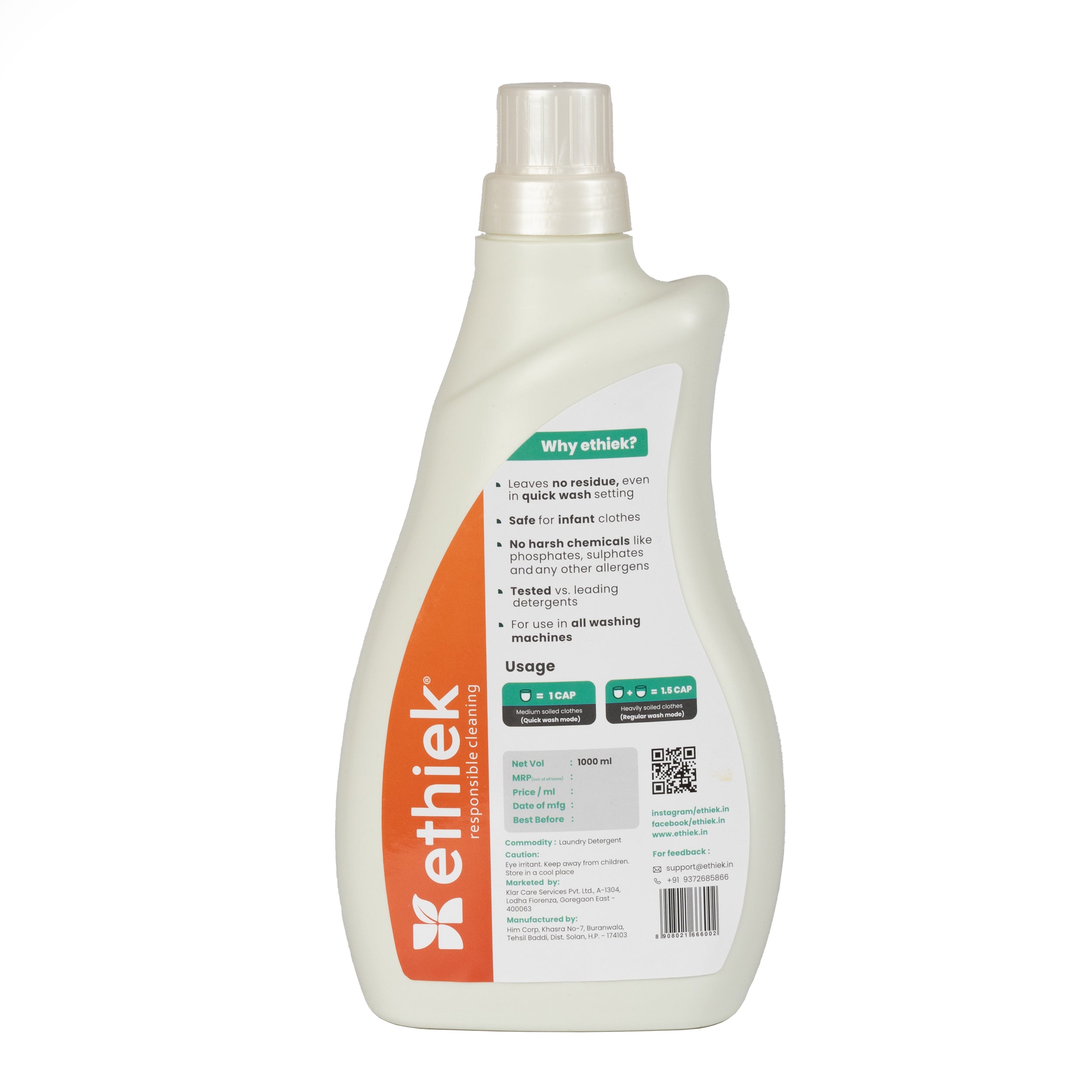 Quick Rinse Liquid Detergent Quick Wash Detergent Liquid | Ethiek