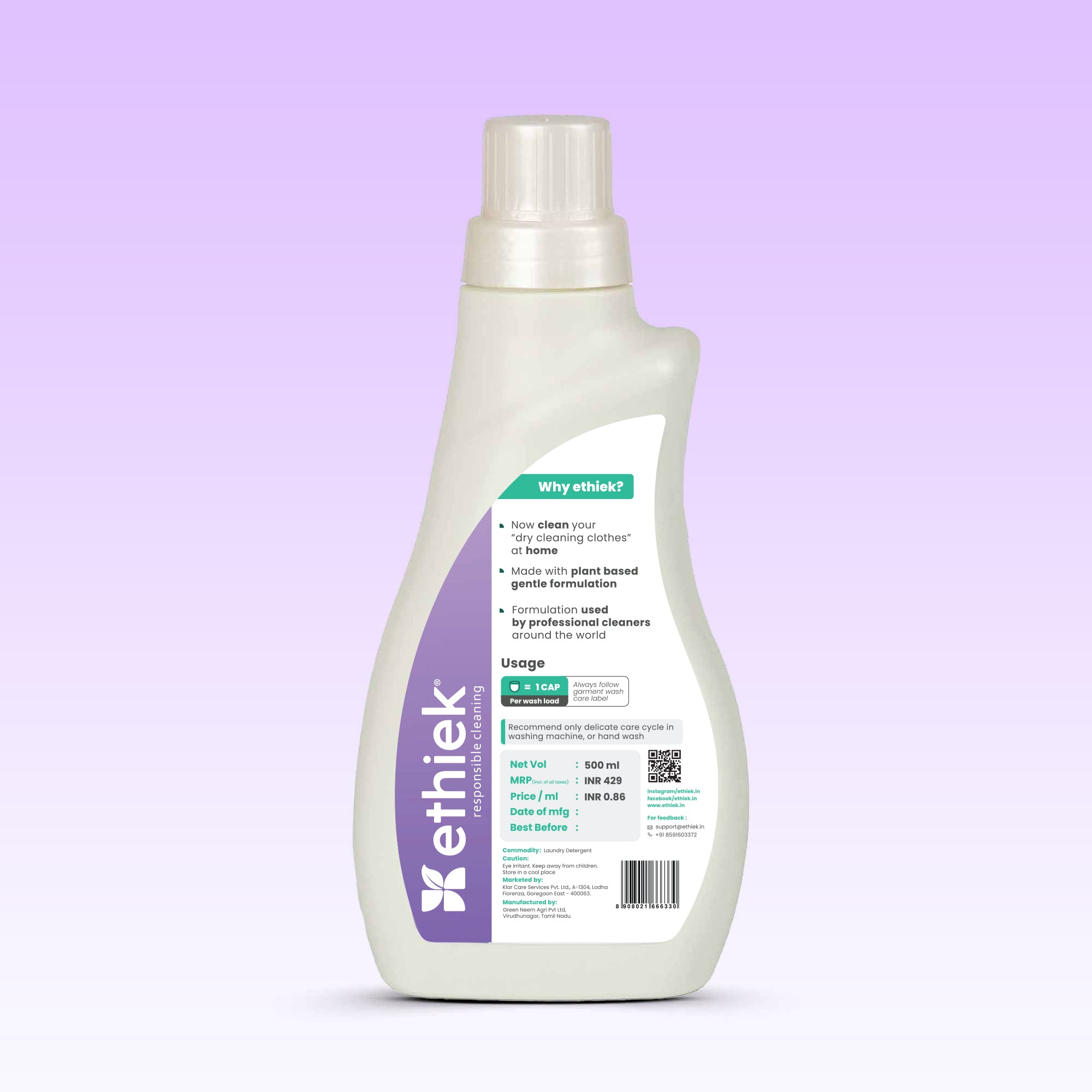 Special Detergent Liquid for Silk & Wool