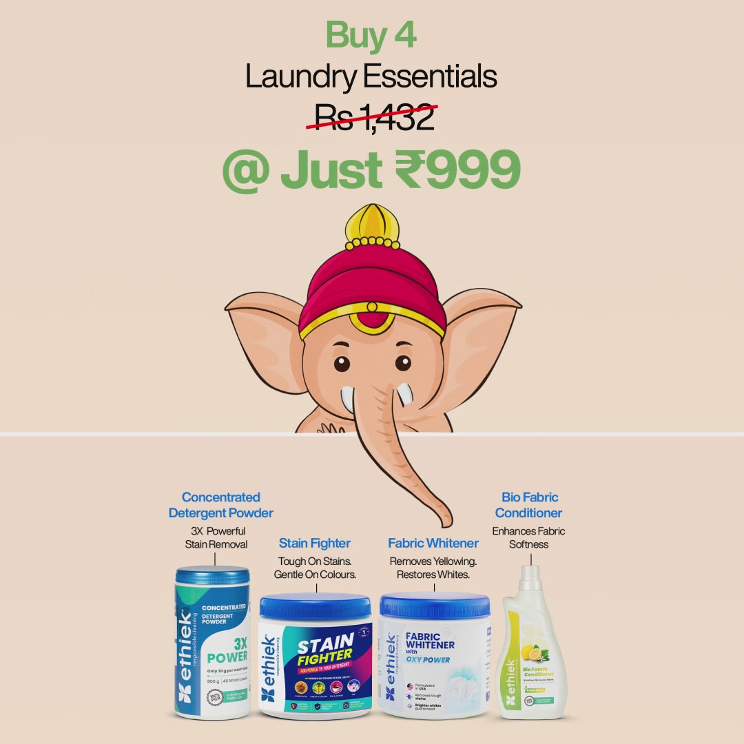 Ganpati Special | Ethiek 4-Piece Laundry Care Bundle